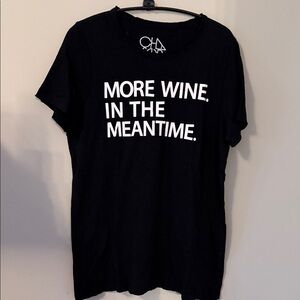 NWOT Chaser Black Tee with White Graphic